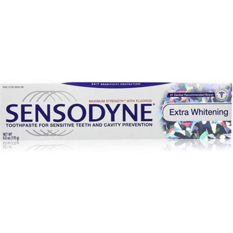 Sensodyne Extra Whitening Sensitive Whitening Toothpaste, 6 oz - QFC