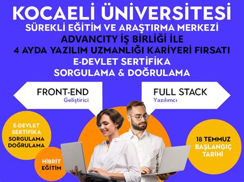 Kocaeli Niversitesi Hibrit Yaz L M Uzman E Itimi E Devlet