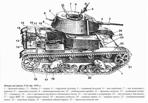 T-26 with Conical Turret. Blueprints