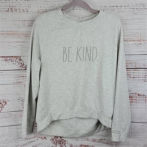 Rae Dunn Be Kind Studio Raglan Womens Sweatshirt Depop