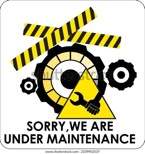 maintenance tools black stock vector royalty