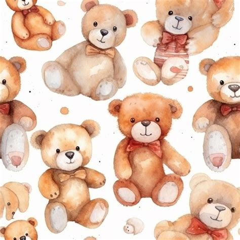 Premium AI Image There Are Many Different Teddy Bears With Different