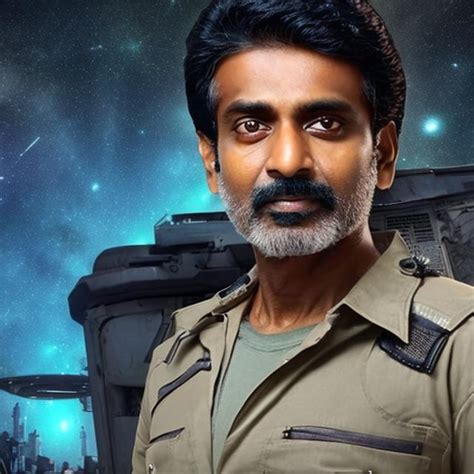 Sci Fi Pilot Indian Male 50 Years Old