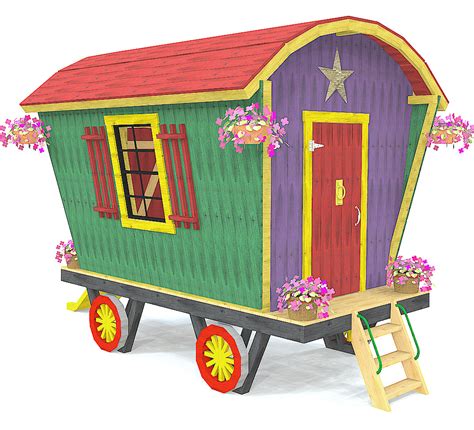 Romani Gypsy Wagon Playset Plan 6x12ft Outdoor Diy Project Pauls