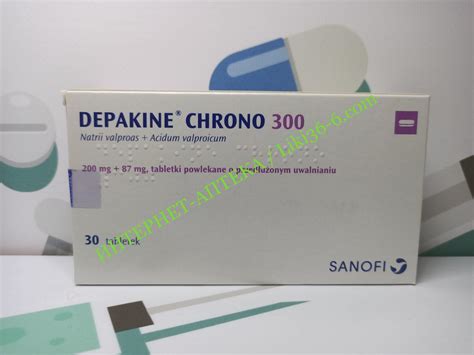 Купить с доставкой DEPAKINE CHRONO (Депакин Хроно) 300 30 таблетки ...