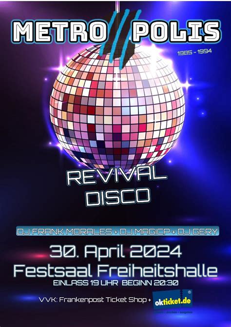 Metropolis Revival Disco Frankenwald Tourismus