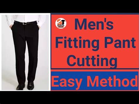 Men S Fitting Pant Cutting Simple Method Youtube