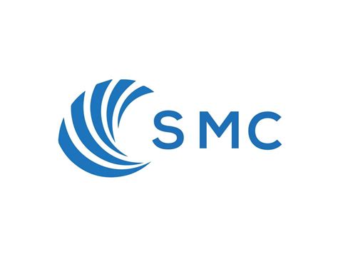 SMC letter logo design on white background. SMC creative circle letter ...