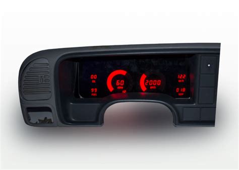 1995 1999 Chevy Truck Digital Dash Panel Cluster Gauges Red Leds Ebay