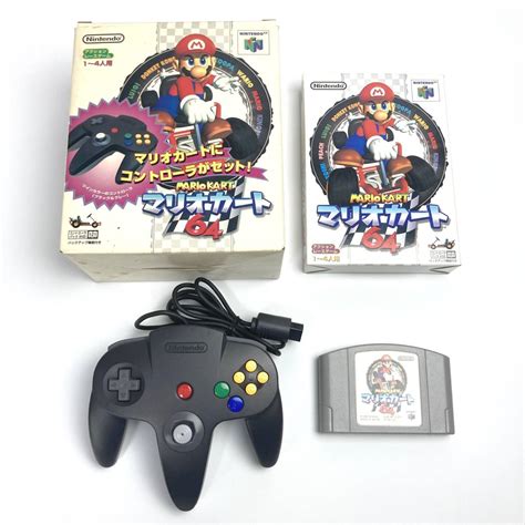 【傷や汚れあり】★一発起動★ スティック良好コントローラつき マリオカート64 ニンテンドー64 ニンテンドウ 64 Nintendo マリオ