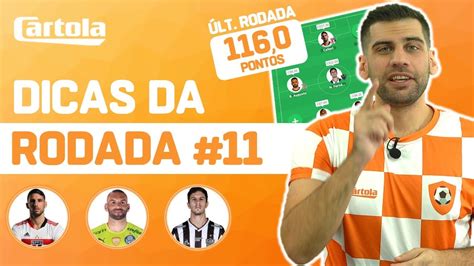 DICAS 11 RODADA CARTOLA FC 2022 MITAMOS 116 PONTOS BORA