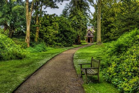 4k 5k Biddulph Grange Garden United Kingdom Parks Lawn Bench