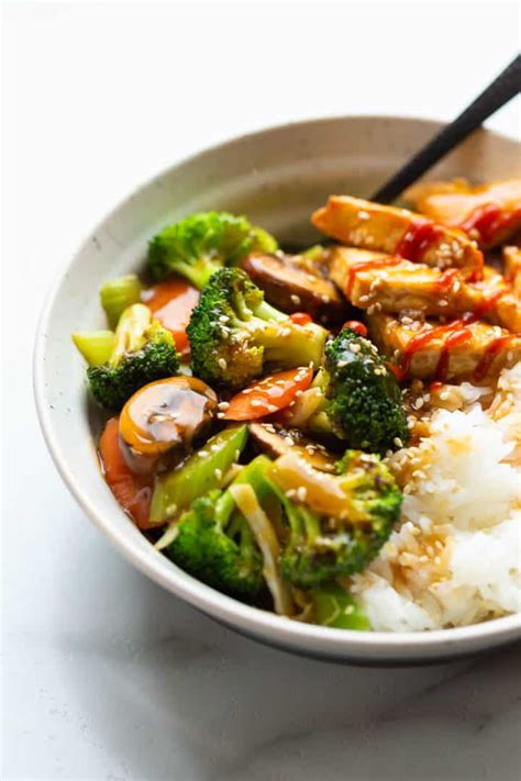 Vegan Tofu Vegetable Teriyaki Stir Fry I LOVE VEGAN