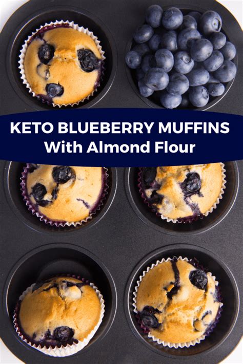 Low Carb Keto Blueberry Muffins Recipe With Almond Flour