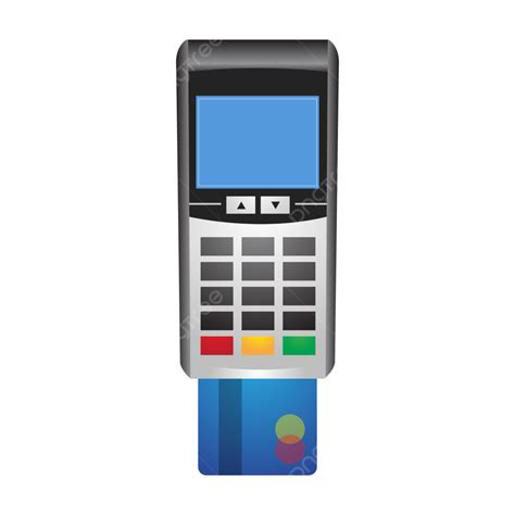 Pos Machine Business Credit Card Vector, Pos Machine, Credit Card ...