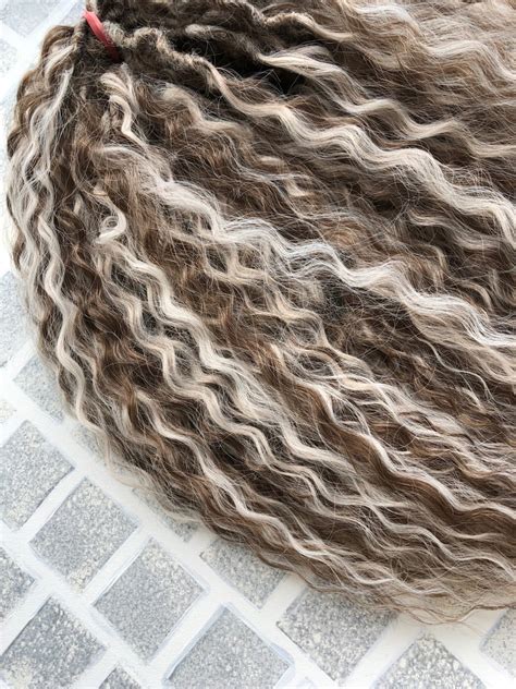 Blonde Brown Dreads Wave Dreads DE Curly Dreads Brown Etsy