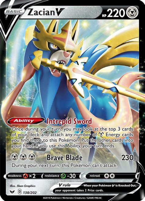 Serebii net Pokémon Card Database Sword Shield 138 Zacian V