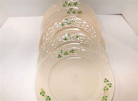 Belleek Plates Belleek Shamrock Ware Shamrock Plates Belleek