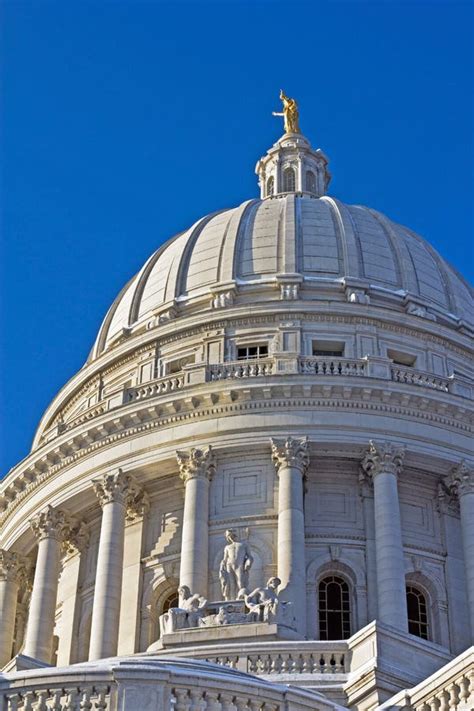 Capitol Dome Madison Wisconsin Stock Photo Image Of Politics