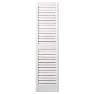 Ply Gem In X In Open Louvered Polypropylene Shutters Pair In