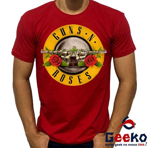 Camiseta Guns N Roses 100 Algodão Rock Geeko Outros Moda e