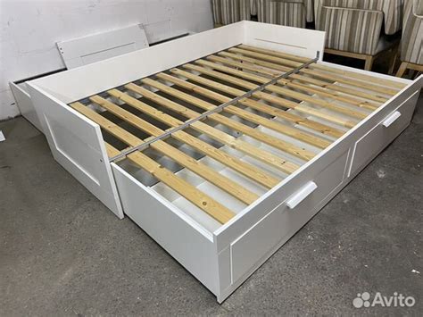 Кровать кушетка раздвижная белая икеа бримнес купить в Санкт-Петербурге ...