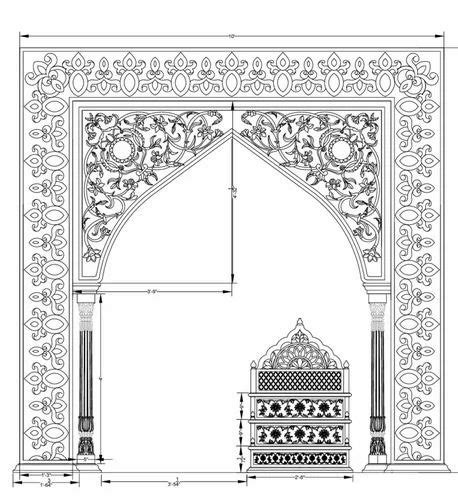 Mehrab Design Size 4 Feet At ₹ 3200sq Ft In Makrana Id 2851123745730