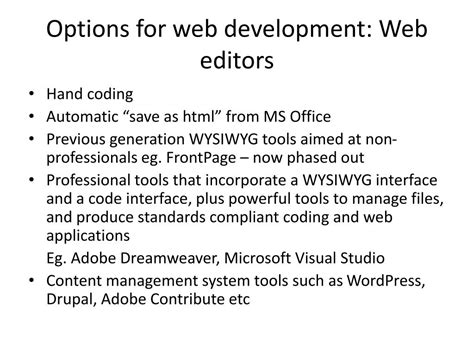 Ppt Introduction To Web Development And Html Powerpoint Presentation