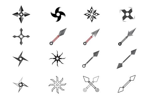 Ninja Weapons Icon Vector Logo Graphic by Alby No · Creative Fabrica