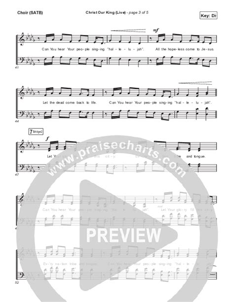 Christ Our King (Live) Choir Sheet Music PDF (Passion / Sean Curran ...