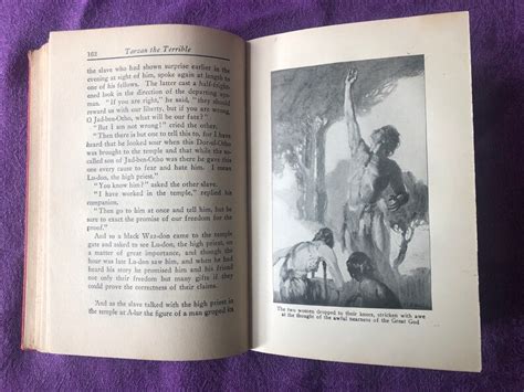 Tarzan The Terrible By Edgar Rice Burroughs Hardcover Book 1921 Etsy