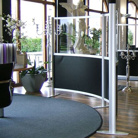 Curved Aluminium Modular Screens Branding Can Be Added To The Upper