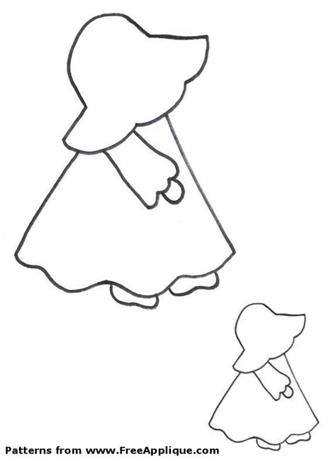 Sunbonnet Sue - 7 Popular Free Patterns, Quilts & Applique