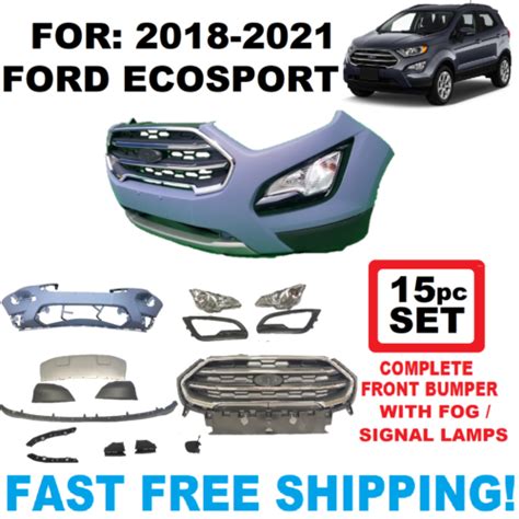 Fits Ford Ecosport Front Bumper Cover Pc Set Ebay