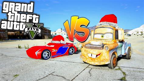 Bucșă vs Fulger McQueen GTA5 YouTube