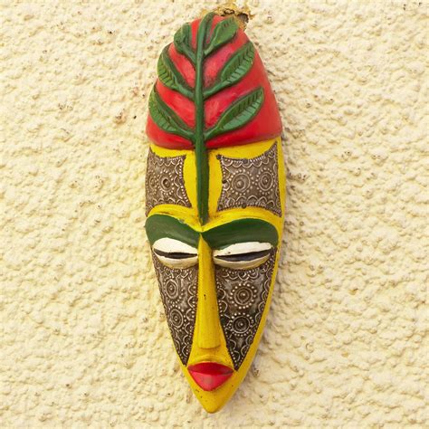 African Wood Mask Elike Masks Crafts African Masks Mask