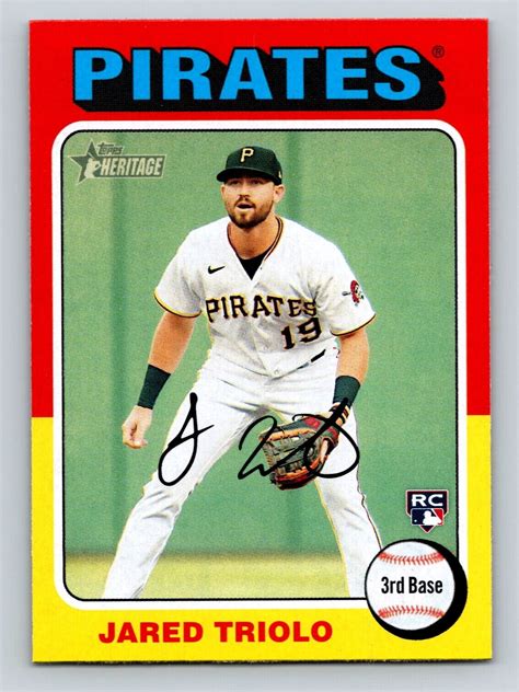 Jared Triolo 2024 Topps Heritage 253 Pittsburgh Pirates RC EBay