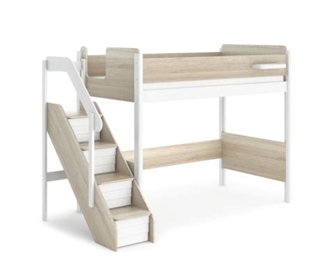 Boori Natty Single Loft Bed Blueberry And Almond Ootc