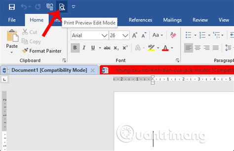 How To Enable Editing In Print Preview Word