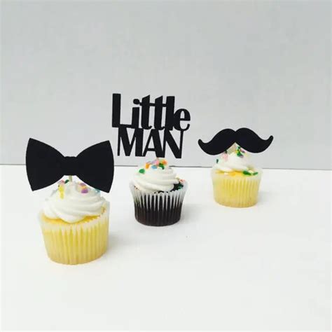 K K Adam Ortaya Cupcake Toppers Bebek Du Ocuk Do Um G N Partisi Yiyecek