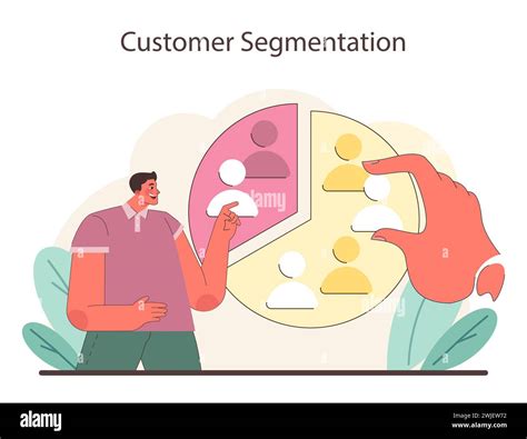 Customer Segmentation Concept A Vibrant Portrayal Of Market