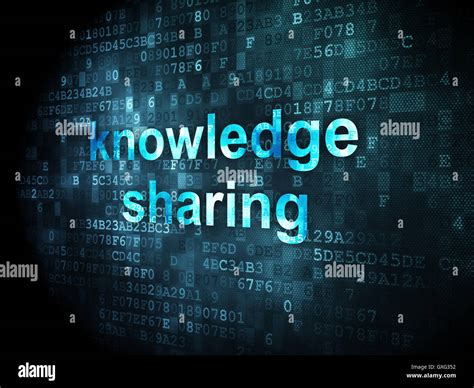 Education Concept Knowledge Sharing On Digital Background Stock Photo