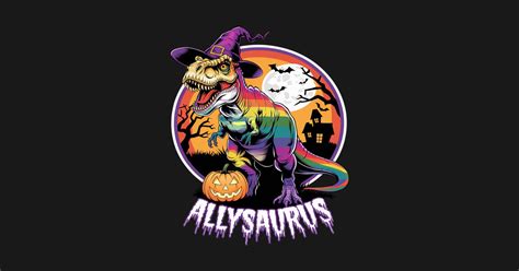 Lgbt Halloween Dinosaur T Rex Gay Dino Allysaurus Rainbow Lgbt Halloween Dinosaur T Rex Gay