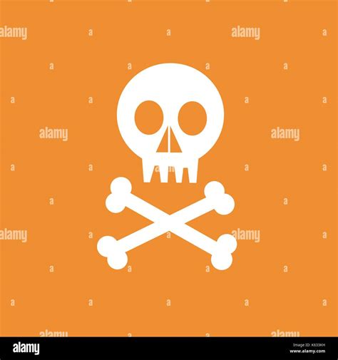 Vector Calavera Con Huesos Cruzados Imagen Vector De Stock Alamy