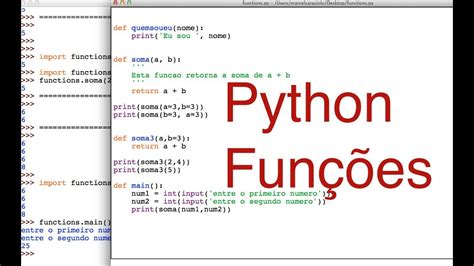 Funções em Python YouTube