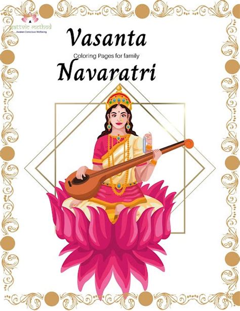 Basant Panchami Coloring Pages - Etsy