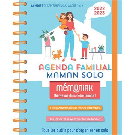 Agenda Familial Maman Solo Semaine Pages Mois