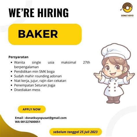 Lowongan Kerja Baker Di Donat Kuyo LokerJogja ID