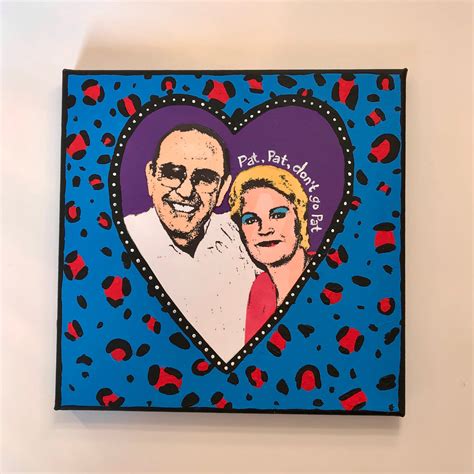 Pat & Frank Butcher Eastenders Kitsch Pop Art Canvas Funny Handpainted ...