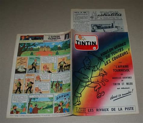 Le Journal De Tintin N Suppl Ment Actualit Couverture Herg